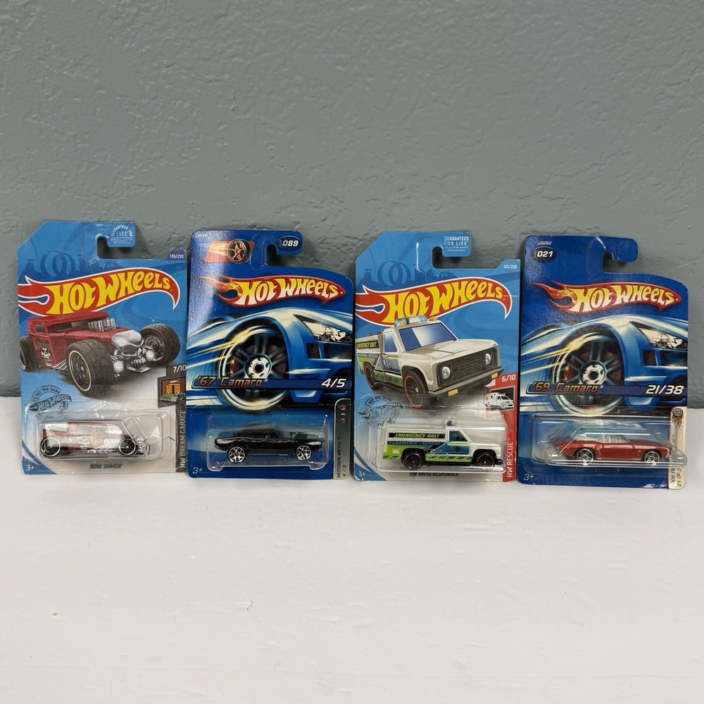 Hot Wheels Bent Cards Still Sealed Lot Of 4 Various Models